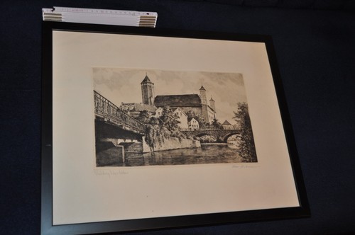 Große radierung schloss - große,