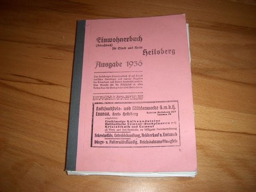 Heilsberg einwohnerbuch für - heilsberg,,